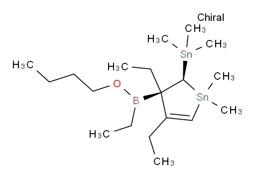 (2S,3S)-3-(butoxy(ethyl)boryl)-3,4-diethyl-1,1-dimethyl-2-(trimethylstannyl)-2,3-dihydro-1H-stannole