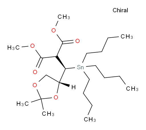 dimethyl 2-((R)-((R)-2,2-dimethyl-1,3-dioxolan-4-yl)(tributylstannyl)methyl)malonate