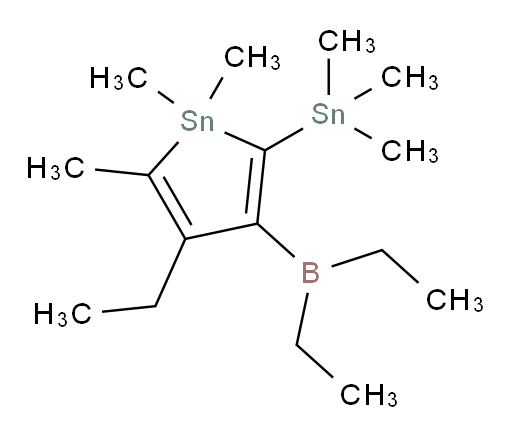 3-(diethylboryl)-4-ethyl-1,1,5-trimethyl-2-(trimethylstannyl)-1H-stannole