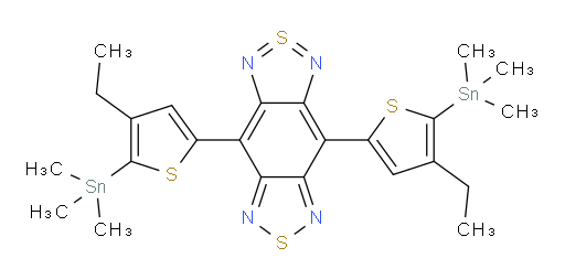 4,8-Bis[4-ethyl-5-(trimethylstannyl)-2-thienyl]-2λ4δ2-benzo[1,2-c:4,5-c′]bis[1,2,5]thiadiazole