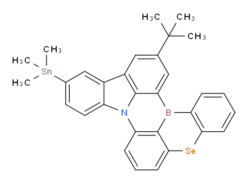 14-(tert-butyl)-11-(trimethylstannyl)-5-selena-8b-aza-15b-borabenzo[a]naphtho[1,2,3-hi]aceanthrylene