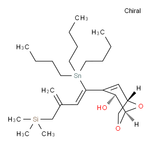 (1S,4S,5R)-3-((Z)-1-(tributylstannyl)-3-((trimethylsilyl)methyl)buta-1,3-dien-1-yl)-6,8-dioxabicyclo[3.2.1]oct-2-en-4-ol