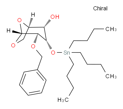 (1R,2S,3S,4R,5R)-4-(benzyloxy)-3-((tributylstannyl)oxy)-6,8-dioxabicyclo[3.2.1]octan-2-ol