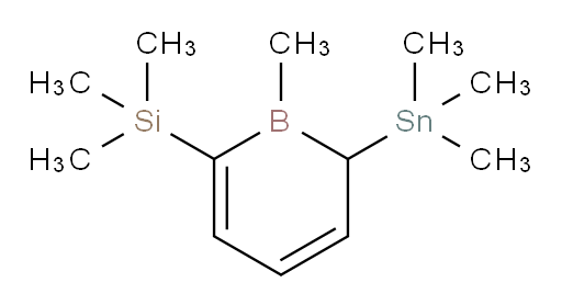 trimethyl(1-methyl-6-(trimethylstannyl)-1,6-dihydroborinin-2-yl)silane