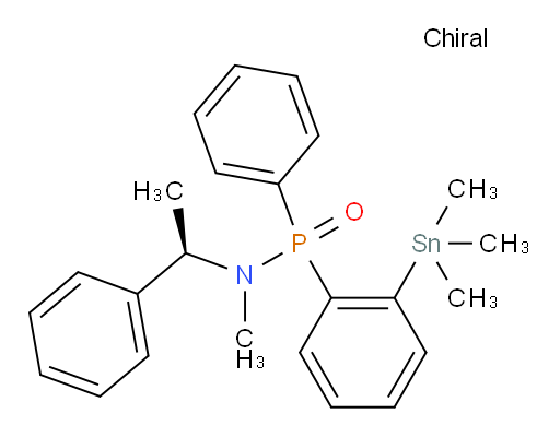 N-methyl-P-phenyl-N-((R)-1-phenylethyl)-P-(2-(trimethylstannyl)phenyl)phosphinic amide