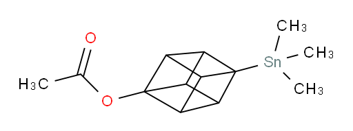 4-(trimethylstannyl)cuban-1-yl acetate