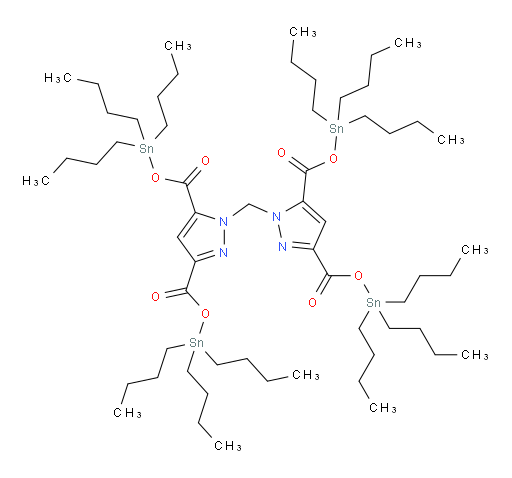 tetrakis(tributylstannyl) 1,1'-methylenebis(1H-pyrazole-3,5-dicarboxylate)