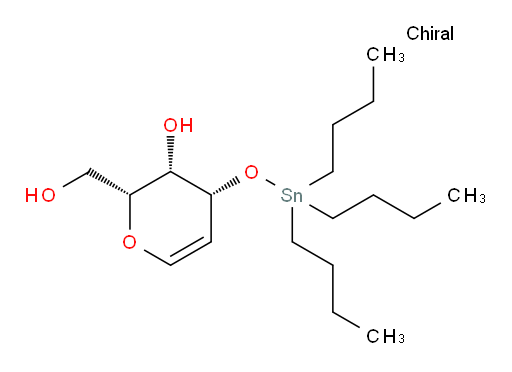 (2R,3S,4R)-2-(hydroxymethyl)-4-((tributylstannyl)oxy)-3,4-dihydro-2H-pyran-3-ol