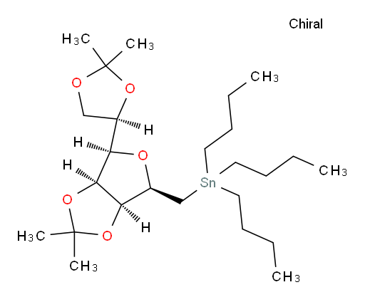 三丁基(((3aS,4R,6R,6aS)-6-((R)-2,2-二甲基-1,3-二氧杂环戊烷-4-基)-2,2-二甲基四氢呋喃并[3,4-d][1,3]二氧杂环戊烯-4-基)甲基)锡烷
