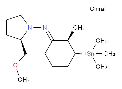 (R,E)-2-(methoxymethyl)-N-((2R,3R)-2-methyl-3-(trimethylstannyl)cyclohexylidene)pyrrolidin-1-amine