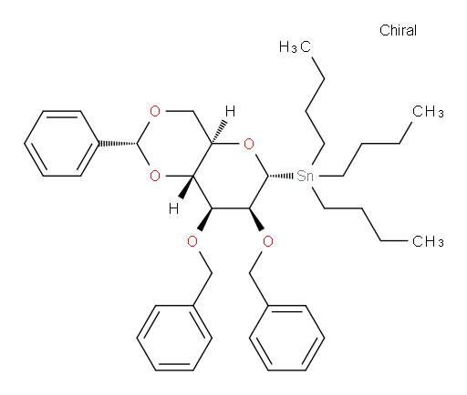 ((2R,4aR,6R,7S,8S,8aR)-7,8-bis(benzyloxy)-2-phenylhexahydropyrano[3,2-d][1,3]dioxin-6-yl)tributylstannane