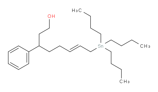 (E)-3-phenyl-8-(tributylstannyl)oct-6-en-1-ol