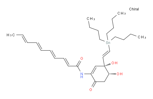 (2E,4E,6E,8E)-N-((3R,4R)-3,4-二羟基-6-氧代-3-((E)-2-(三丁基锡基)乙烯基)环己-1-烯-1-基)十-2,4,6,8-四烯酰胺