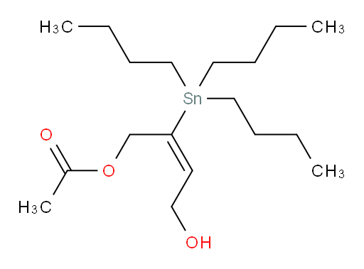 (E)-4-羟基-2-(三丁基锡基)丁-2-烯-1-基 乙酸酯