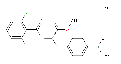(S)-甲基 2-(2,6-二氯苯甲酰胺基)-3-(4-(三甲基锡基)苯基)丙酸酯
