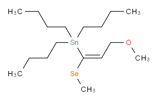 (Z)-tributyl(3-methoxy-1-(methylselanyl)prop-1-en-1-yl)stannane