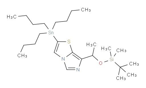 7-(1-((叔丁基二甲基sil氧基))乙基)-2-(三丁基锡基)咪唑并[5,1-b]噻唑