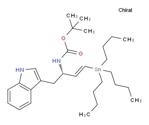 (S,E)-叔丁基 (1-(1H-吲哚-3-基)-4-(三丁基锡基)丁-3-烯-2-基)氨基甲酸酯