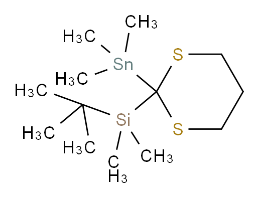 叔丁基二甲基(2-(三甲基锡基)-1,3-二硫杂环己烷-2-基)硅烷