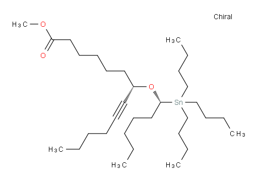 (S)-甲基 7-(((R)-1-(三丁基锡基)hex氧基))三癸-8-炔酸酯