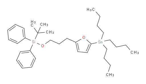 叔丁基二苯基(3-(5-(三丁基锡基)呋喃-2-基)丙氧基)硅烷