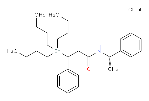 3-苯基-N-((S)-1-苯基乙基)-3-(三丁基锡基)丙酰胺