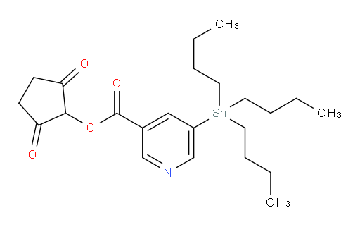 2,5-二氧代环戊基 5-(三丁基锡基)烟酸酯