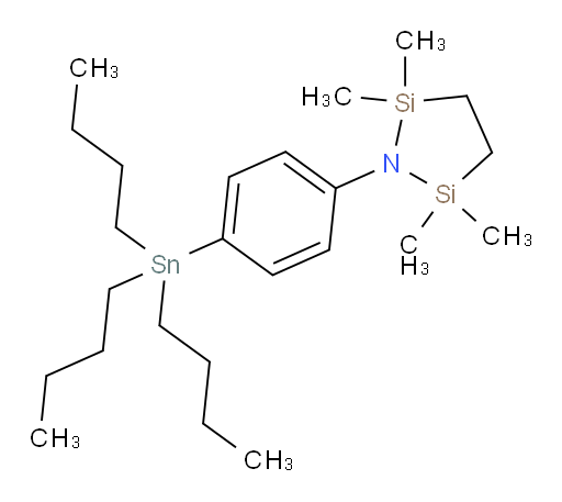 2,2,5,5-四甲基-1-(4-(三丁基锡基)苯基)-1,2,5-氮杂二siloli二ne
