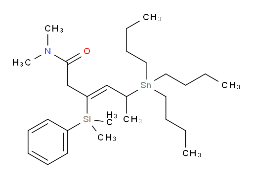 (Z)-3-(二甲基(苯基)硅烷基)-N,N-二甲基-5-(三丁基锡基)己-3-烯酰胺