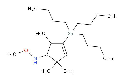 O-甲基-N-(2,2,5-三甲基-4-(三丁基锡基)环戊-3-烯-1-基)羟基l胺