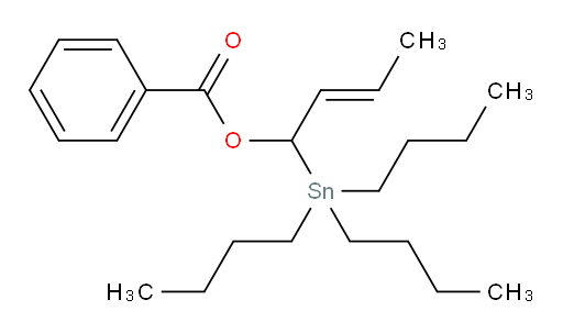 (E)-1-(tributylstannyl)but-2-en-1-yl benzoate