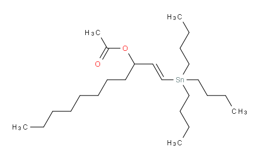 (E)-1-(三丁基锡基)十一烷-1-烯-3-基 乙酸酯