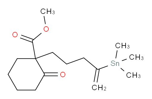 甲基 2-氧代-1-(4-(三甲基锡基)戊-4-烯-1-基)环己烷甲酸酯