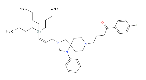 (Z)-1-(4-氟苯基)-4-(1-苯基-3-(3-(三丁基锡基)烯丙基)-1,3,8-三氮杂螺[4.5]癸烷-8-基)丁-1-酮