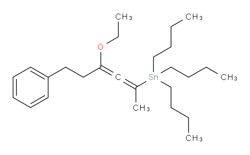 三丁基(4-乙氧基-6-苯基六-2,3-二烯-2-基)锡烷