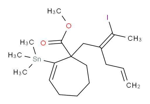 (Z)-甲基 1-(2-(1-碘乙亚基)戊-4-烯-1-基)-2-(三甲基锡基)环庚-2-烯甲酸酯