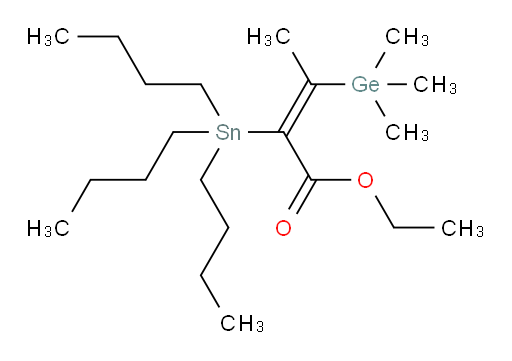 (E)-ethyl 2-(tributylstannyl)-3-(trimethylgermyl)but-2-enoate