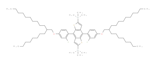 (4,8-bis(2-fluoro-4-((2-octyldodecyl)oxy)phenyl)benzo[1,2-b:4,5-b']dithiophene-2,6-diyl)bis(trimethylstannane)