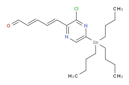 (2E,4E)-5-(3-氯-5-(三丁基锡基)吡嗪-2-基)戊-2,4-二烯醛