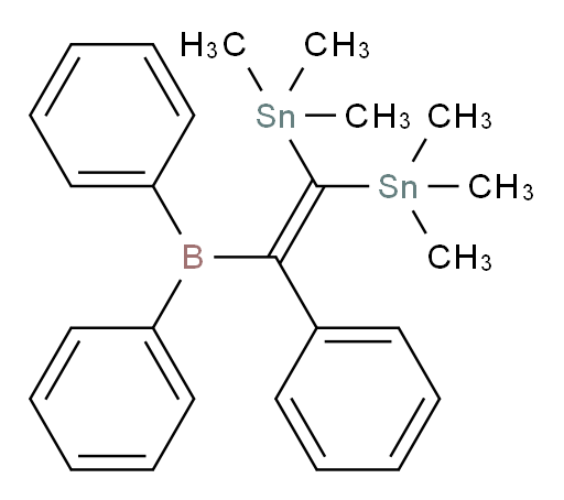 (2-(diphenylboryl)-2-phenylethene-1,1-diyl)bis(trimethylstannane)