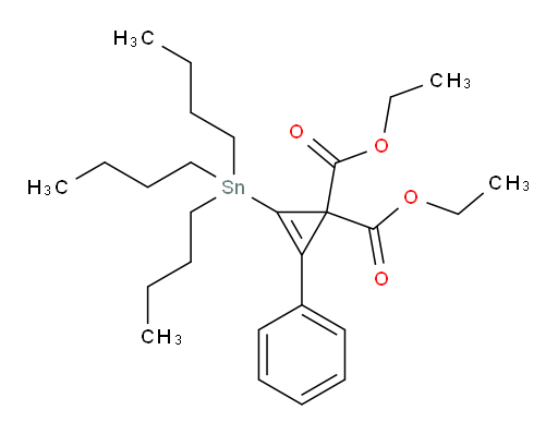 二乙基 2-苯基-3-(三丁基锡基)环丙-2-烯-1,1-二甲酸酯