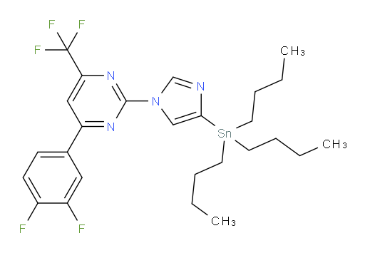4-(3,4-二氟苯基)-2-(4-(三丁基锡基)-1H-咪唑-1-基)-6-(三氟甲基)嘧啶