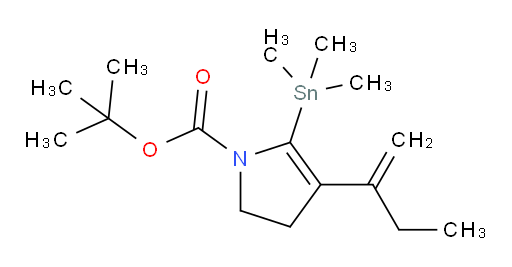 叔丁基 4-(丁-1-烯-2-基)-5-(三甲基锡基)-2,3-二氢-1H-吡咯-1-甲酸酯