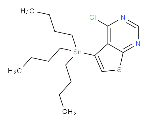 4-氯-5-(三丁基锡基)噻吩并[2,3-d]嘧啶