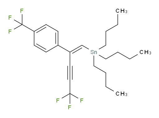 (Z)-三丁基(5,5,5-三氟-2-(4-(三氟甲基)苯基)戊-1-烯-3-炔-1-基)锡烷