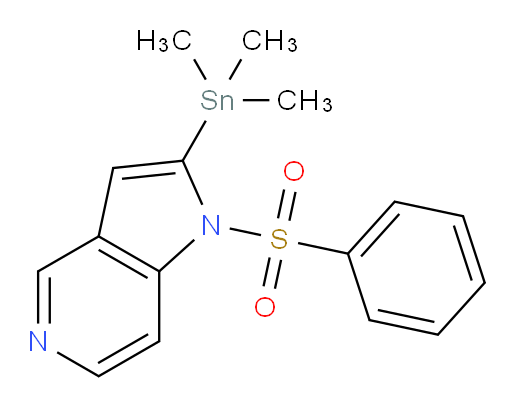 1-(苯基磺酰基)-2-(三甲基锡基)-1H-吡咯并[3,2-c]吡啶