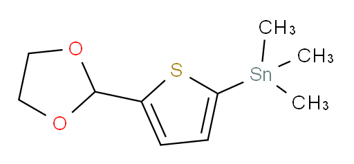 (5-(1,3-二氧杂环戊烷-2-基)噻吩-2-基)三甲基锡烷