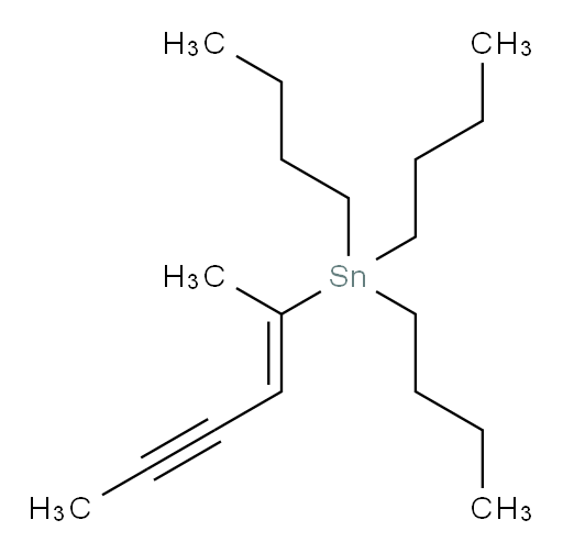 (E)-三丁基(己-2-烯-4-炔-2-基)锡烷