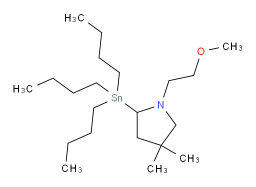 1-(2-甲氧基乙基)-4,4-二甲基-2-(三丁基锡基)吡咯烷