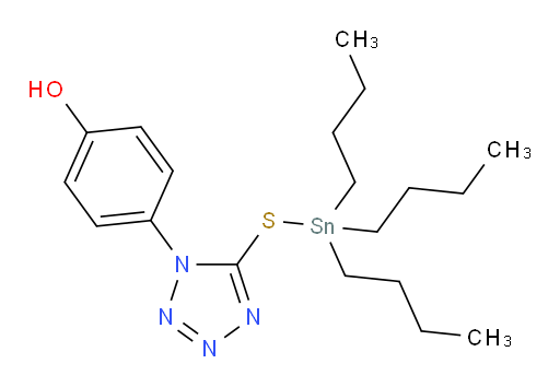 4-(5-((三丁基锡基)硫基)-1H-四氮唑-1-基)苯酚